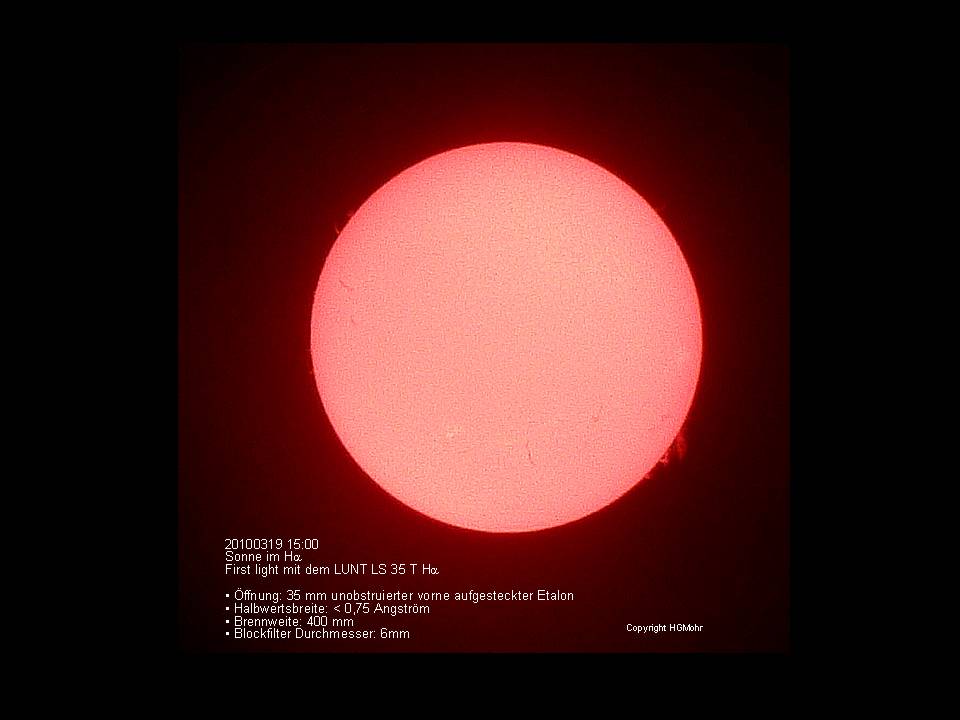 20100319 first light LUNT LS35THa