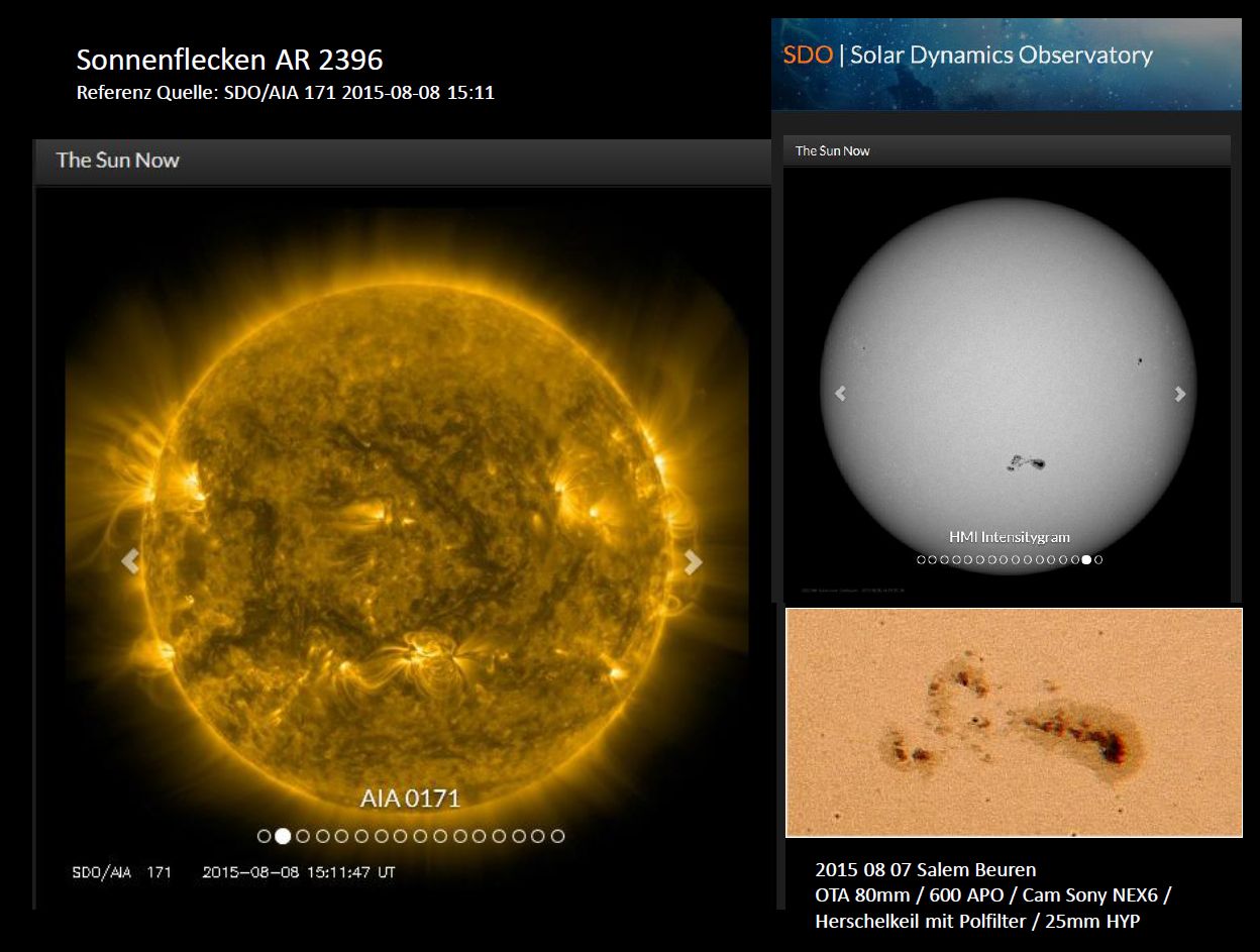 20150808 Solar Spot AR 2396