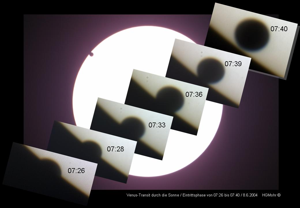 Venus Transit Entry 8.juni 2004